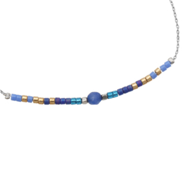 Armband Beads en Stone Blauw