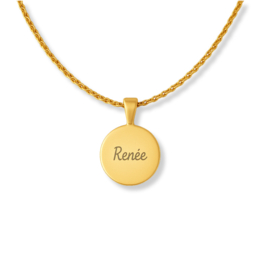 Ketting met naam coin | Graveren