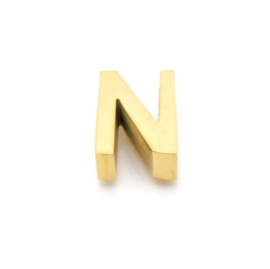 Gouden Ketting Letter N