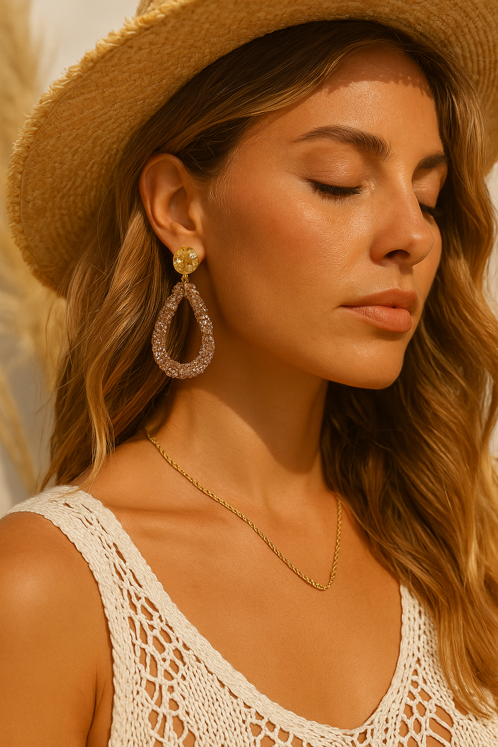 Statement Oorbellen Chique Champagne