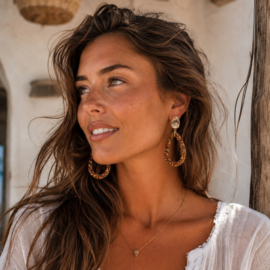 Statement Oorbellen Chique Bruin