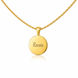 Ketting met naam coin | Graveren