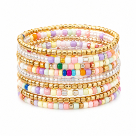 Kralenarmband set Ibiza Pastel