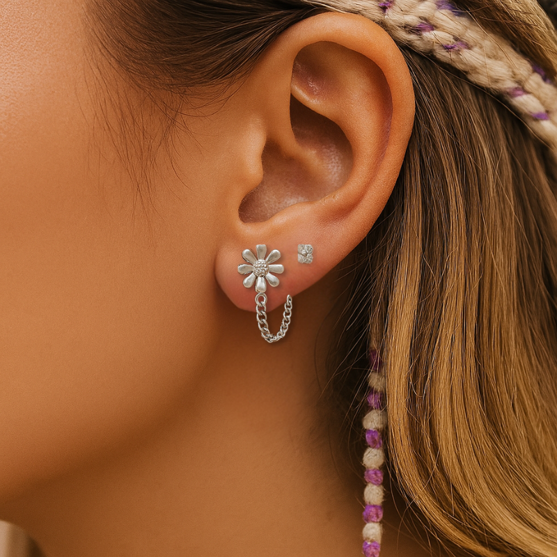 Earparty bloemen klein