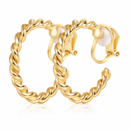Gedraaide Clip Oorringen – Statement Ibiza