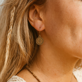 Oorbellen Boho Rounds Bronze