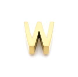 Gouden Ketting Letter W