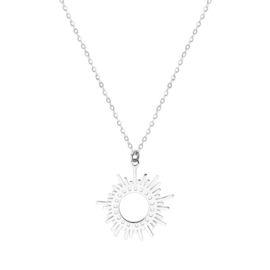 Zilveren Ketting met bedel Sun