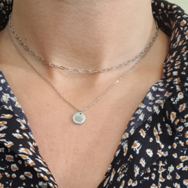 Zilveren Ketting Lotus