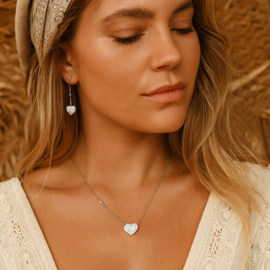 Ketting Hartje Met Steentjes