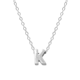 Zilveren Ketting Letter K