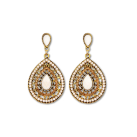 Statement oorbellen bohemian stones