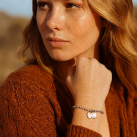 Armband Roze Hart