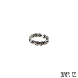 Zilveren Ring Vlecht Small