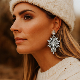 Clip oorbellen glam ice