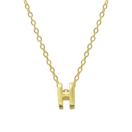 Gouden Ketting Letter H