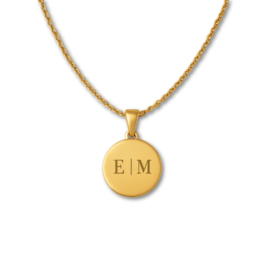 Ketting met 2 initialen | Graveren