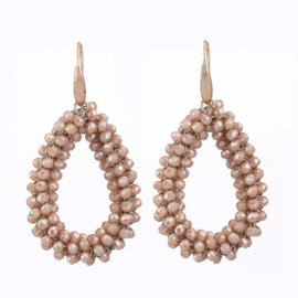 Statement Oorbellen Beige Kraaltjes