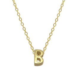 Gouden Ketting Letter B