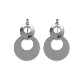 Clip oorbellen circle drop