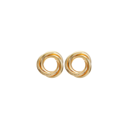 Gouden Clip oorbellen Circle