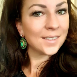 Clip oorbellen bohemian stones