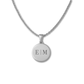 Ketting met 2 initialen | Graveren