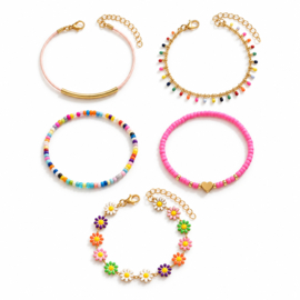 Boho Ibiza Armbandenset Colorful Summer