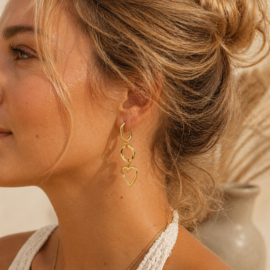 Oorbellen hartjes lang