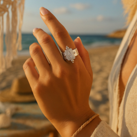 Verstelbare ring met vintage detail – speels & verstelbaar