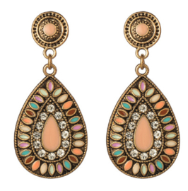 Oorbellen Boho Pastel Strass