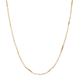 Korte ketting basic bar goud