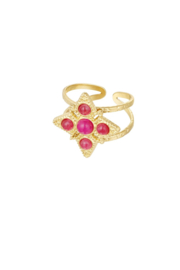 Ring Ster met steentjes