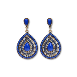 Statement oorbellen bohemian stones