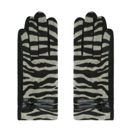 Handschoenen Zebraprint Beige