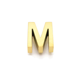 Gouden Ketting Letter M