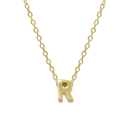 Gouden Ketting Letter R