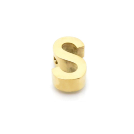 Gouden Ketting Letter S