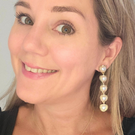 Clip oorbellen loverly pearls