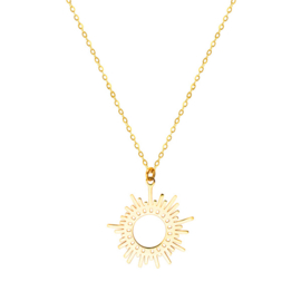 Gouden Ketting met bedel Sun