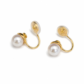 Parel Clip Oorbellen Ivy Goudkleurig