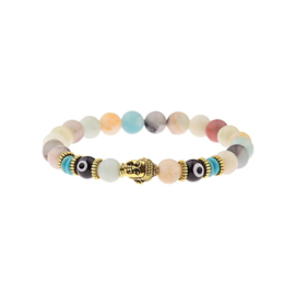 Buddha armband met Oog van Nazar