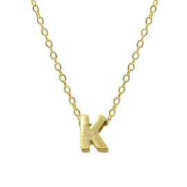 Gouden Ketting Letter K