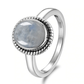 Ring Gemstone Wit Zilver 925