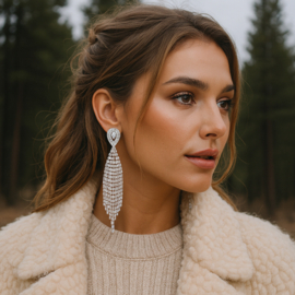 Elegante Strass Oorbellen – Chic Statement