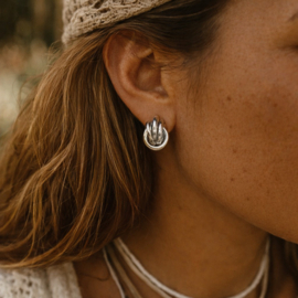 Clip oorbellen double knot