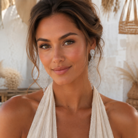 Elegante Strass Oorbellen – Chic Statement