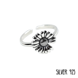 Ring Bloem Zilver 925