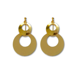 Clip oorbellen circle drop