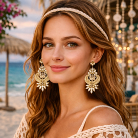 Oorbellen Elegant Woman Champagne